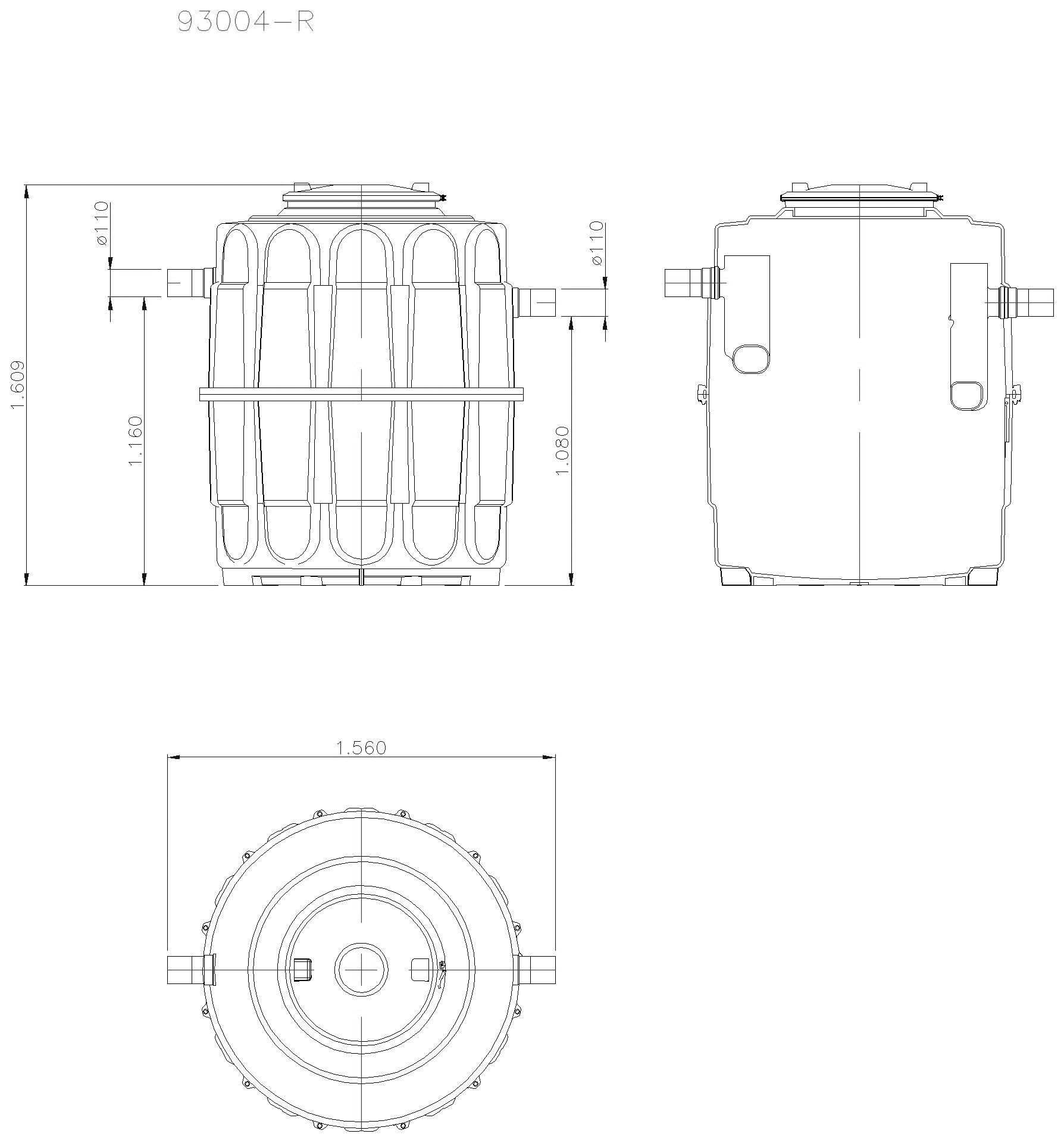 KESSEL-Fettabscheider EasyClean Modular free, NS 4, Standard, 2-teilig