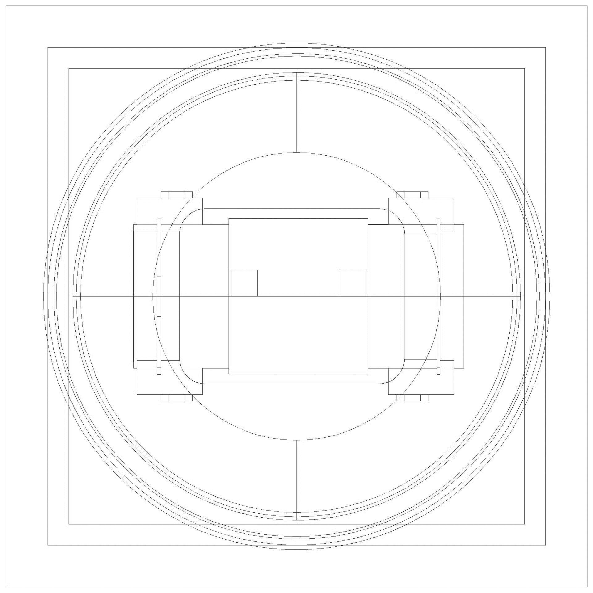 KESSEL Entwässerungstechnik - KESSEL-Grundkörper Staufix DN90-100, Typ 2, schwarz, Bodenplatte (3D)