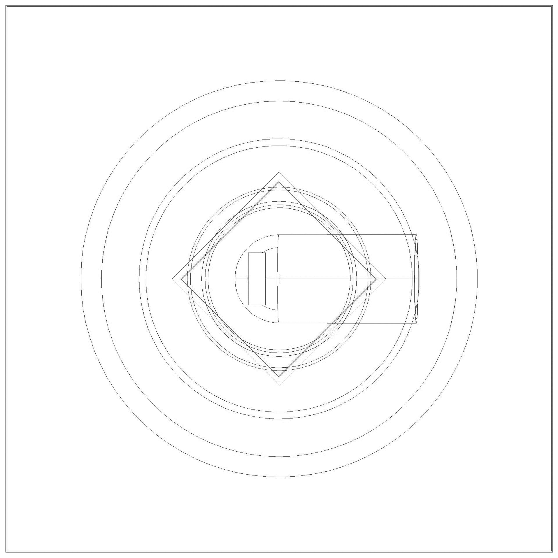KESSEL-Objektablauf Ecoguss Klebeflansch DN 70, seitl., Dünnbett., Designrost (3D)