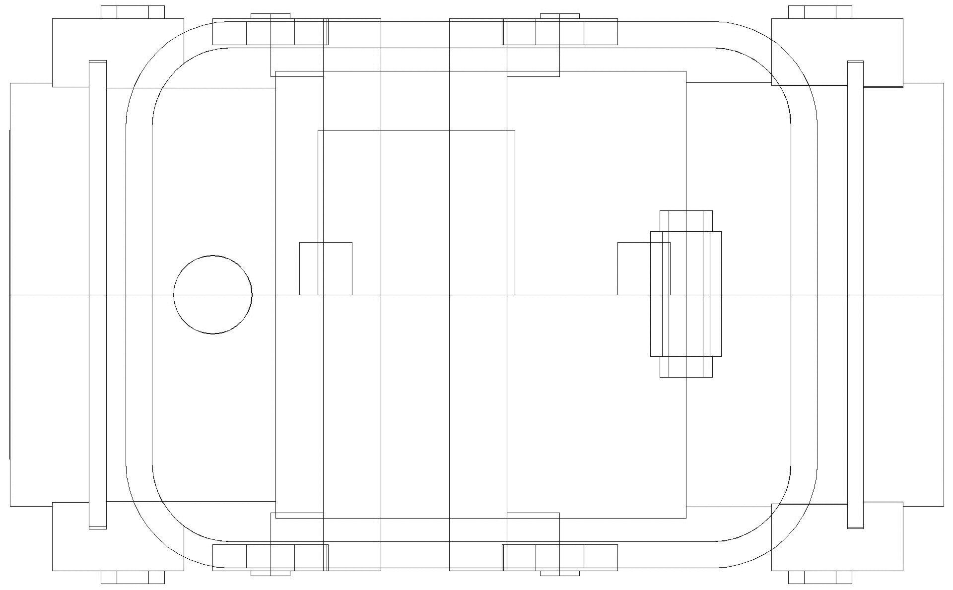 KESSEL-Grundkörper Staufix DN125-200, Typ 2, freiliegend (3D)