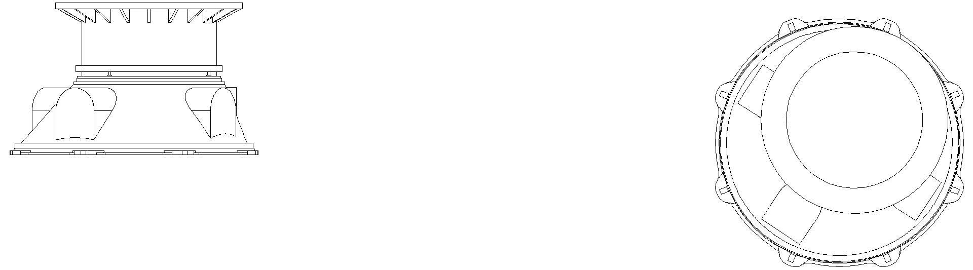 KESSEL-Schachtmodul H:01 Zugang 600 Kl. B, ET 380-629mm