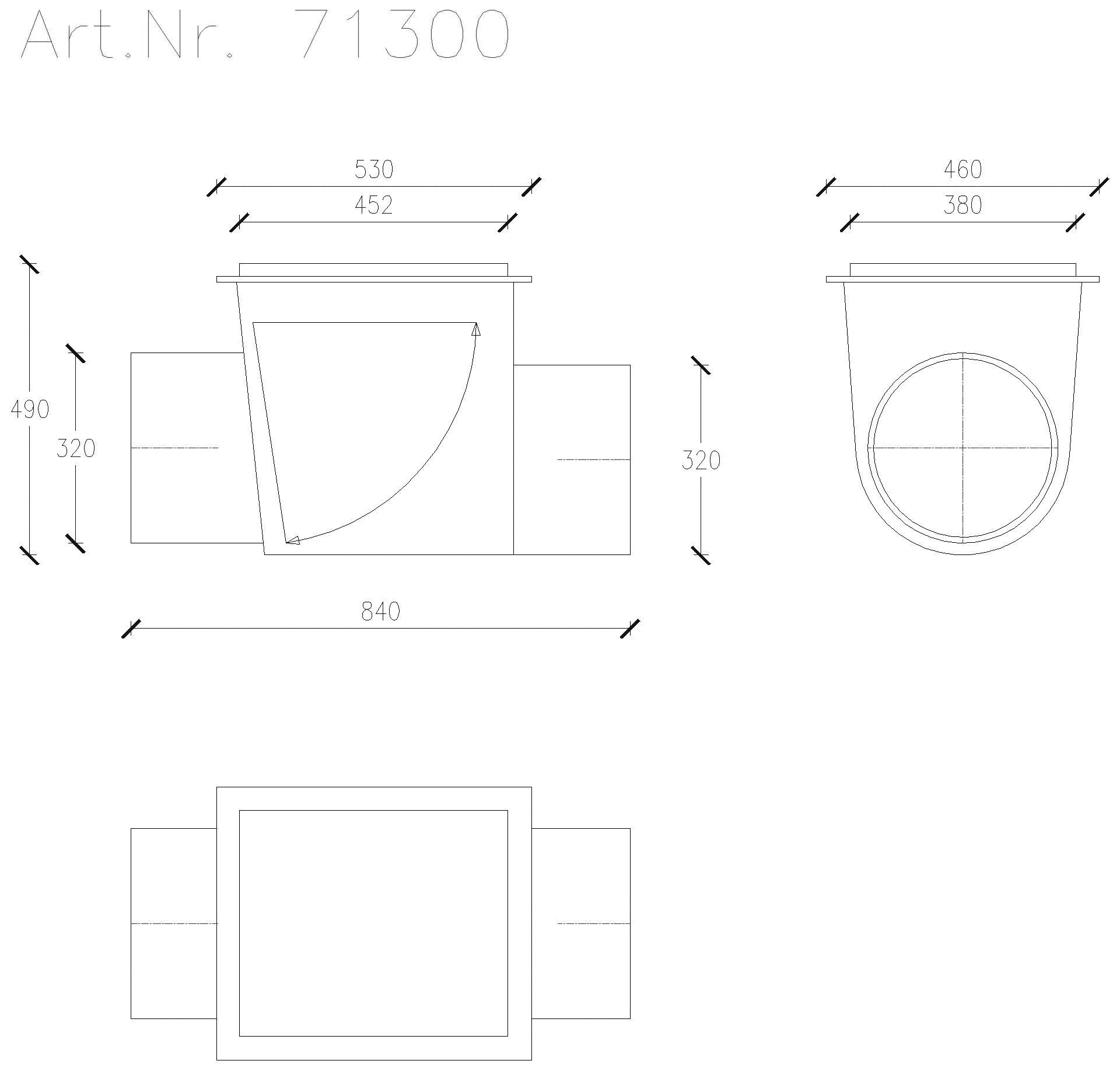 KESSEL-Rückstauverschluss Multitube DN300