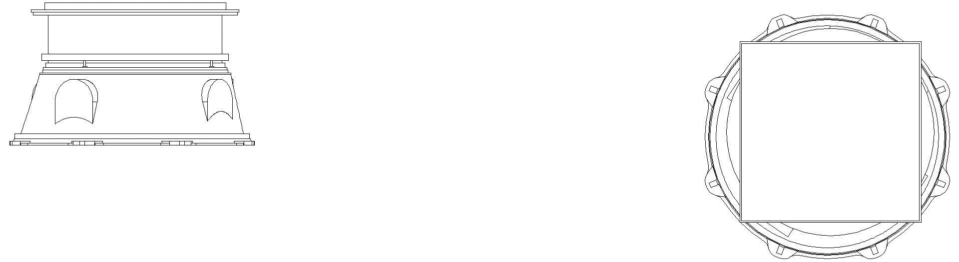 KESSEL-Schachtmodul, H:01,Zugang 800, Kl. K3, befliesbar, ET 343-592mm