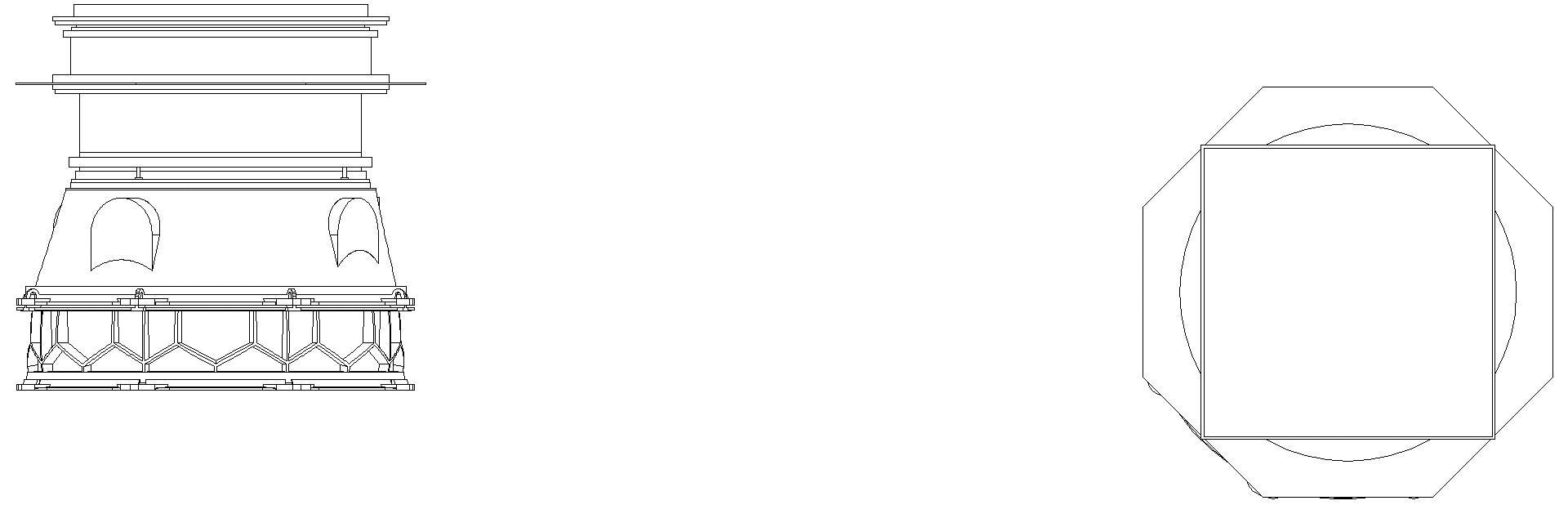 KESSEL-Schachtmodul, H:02,Zugang 800, K3, befliesbar, ET 918-1167mm, WU