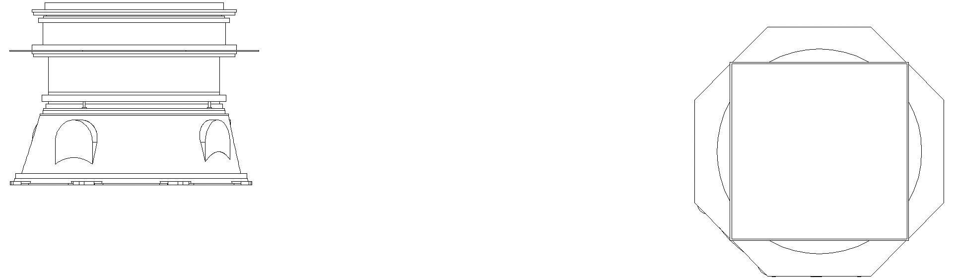 KESSEL-Schachtmodul, H:01,Zugang 800, K3, befliesbar, ET 668-917mm, WU