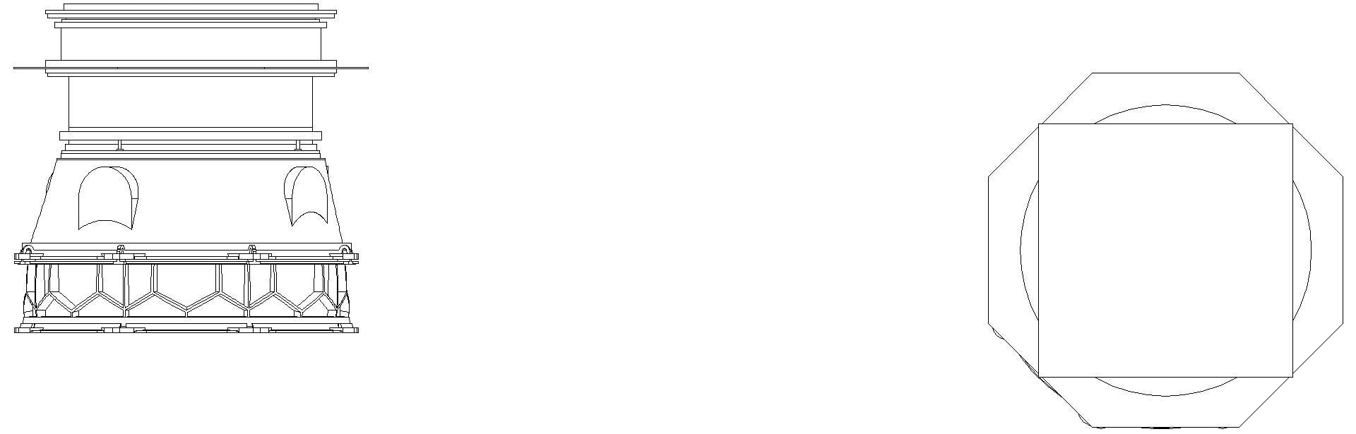 KESSEL-Schachtmodul, H:02,Zugang 800, Kl. A/L 15, ET 903-1152mm, WU