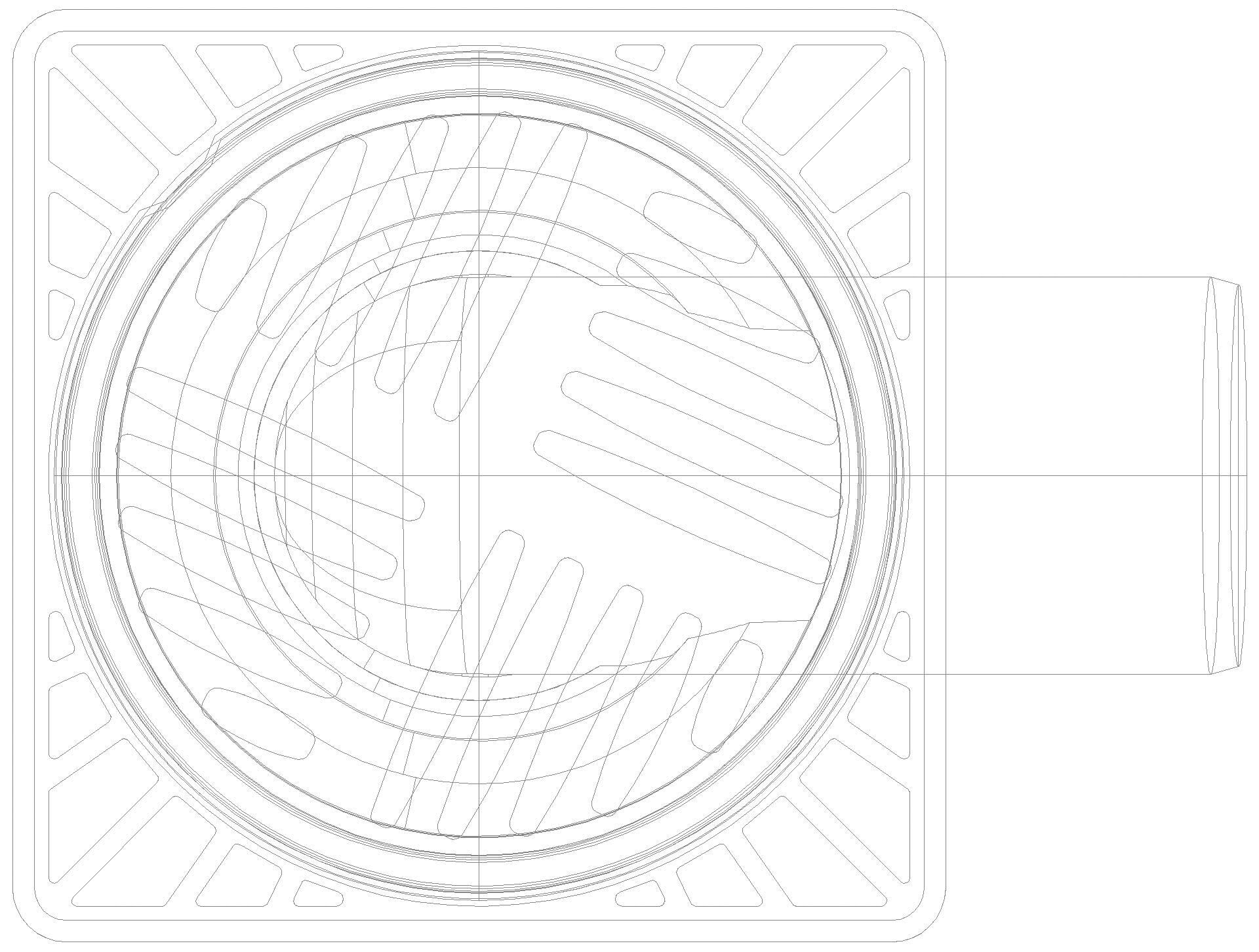 KESSEL-Hofablauf System 200, seitl., Schlitzrost, B 125 (3D)