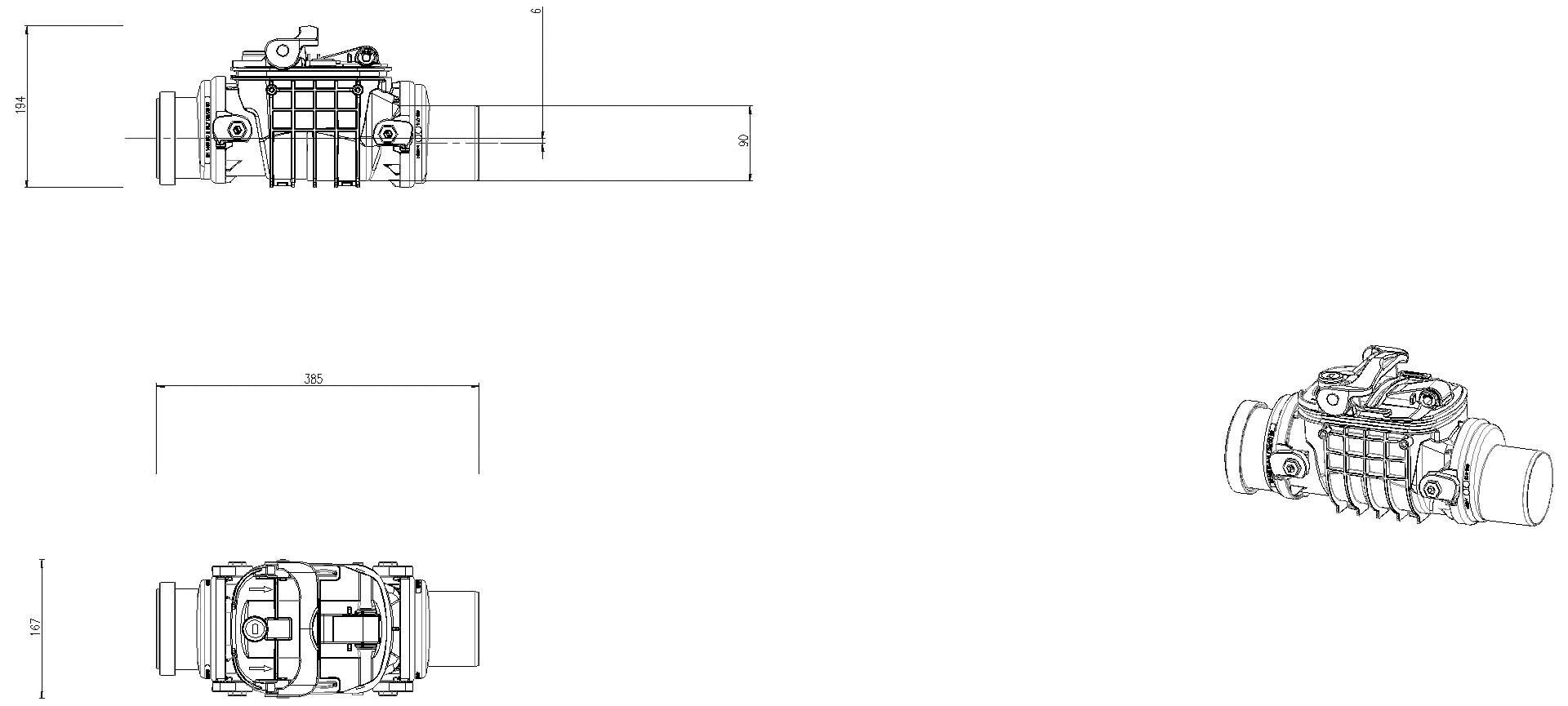 KESSEL-Grundkörper Staufix DN90, freiliegend