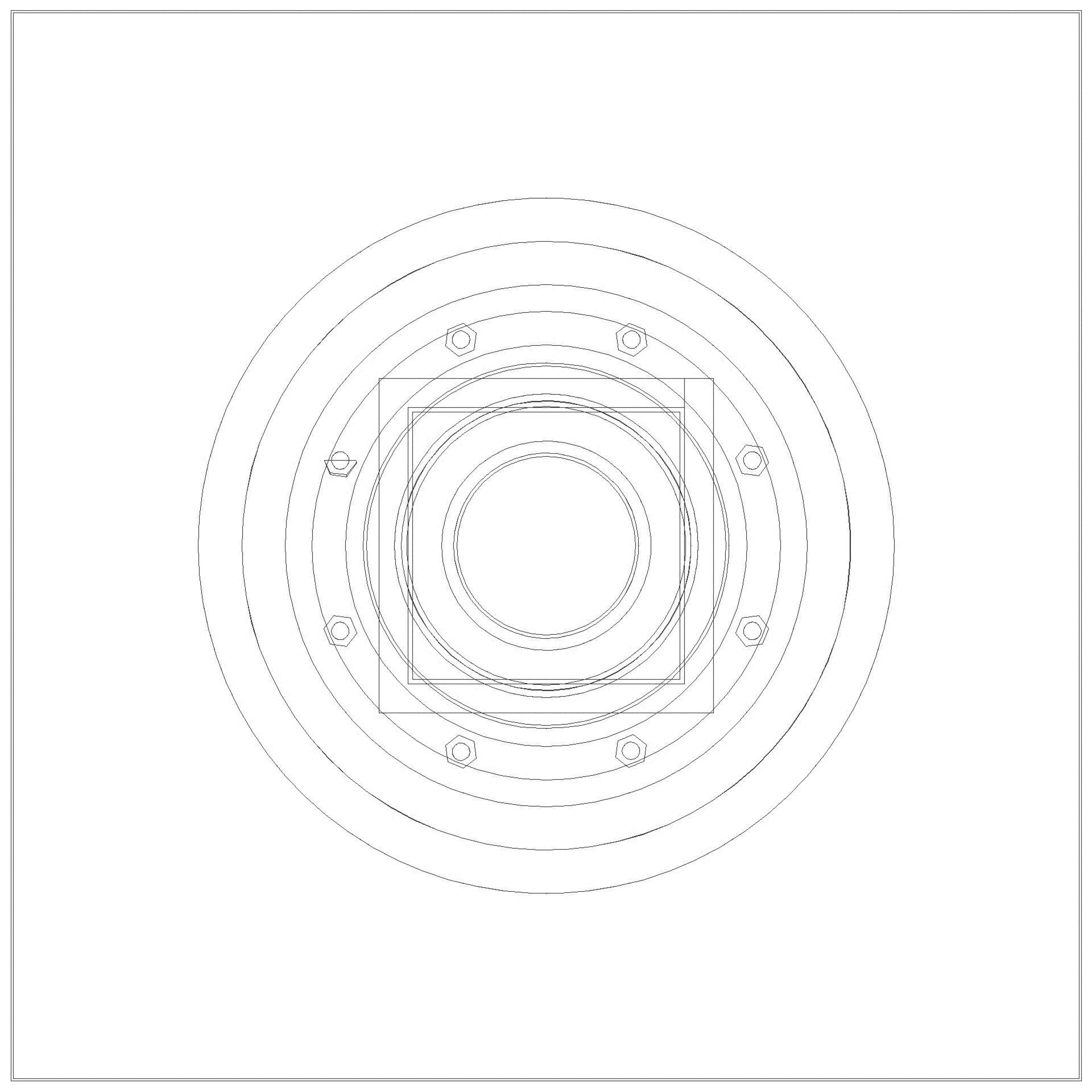 KESSEL-Bodenablauf Ecoguss Pressfl. DN 80, senkr., Variofix, Schlitzrost (3D)