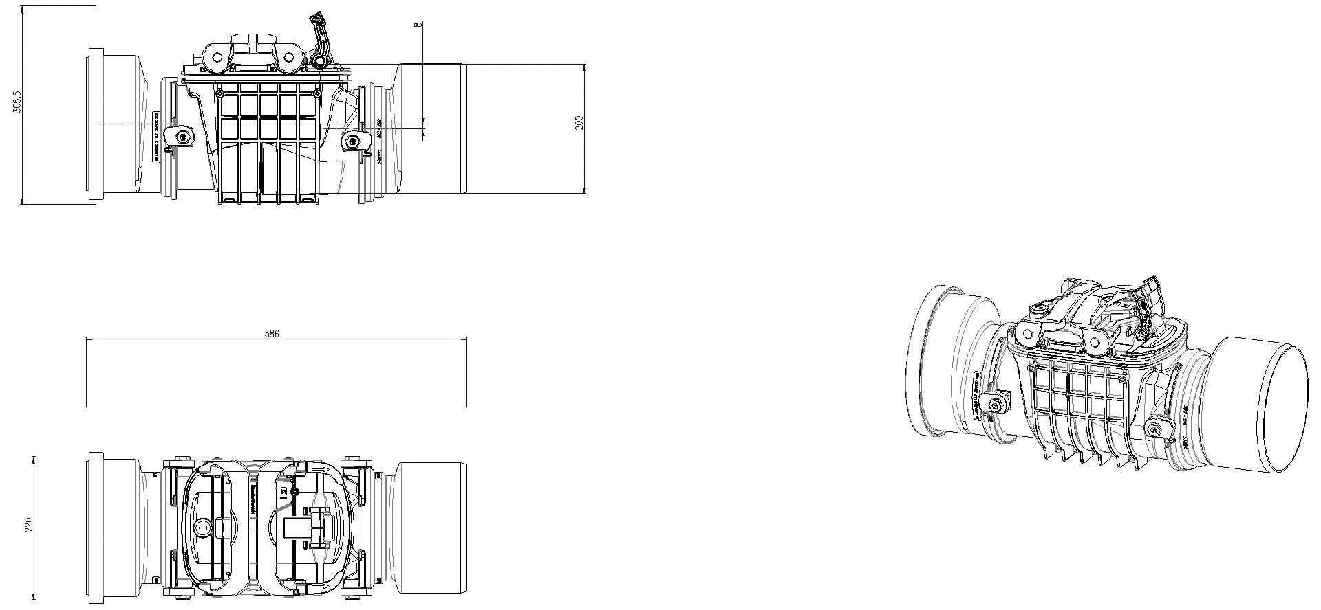KESSEL Entwässerungstechnik - KESSEL-Rückstaudoppelverschluss Staufix Control, DN200, freiliegend,Rattenschutz