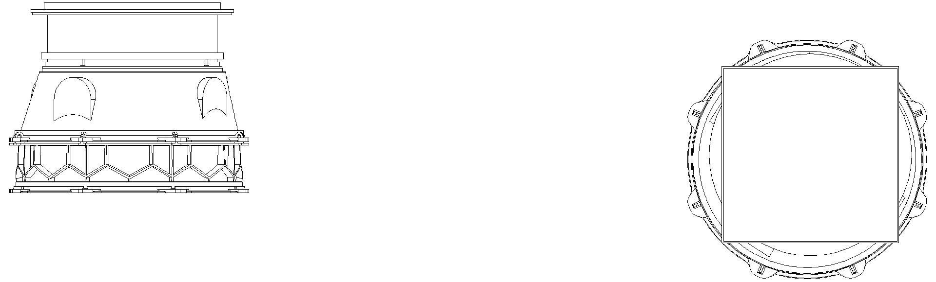 KESSEL-Schachtmodul, H:02,zugang 800, Kl. K3, befliesbar, ET 661-910mm