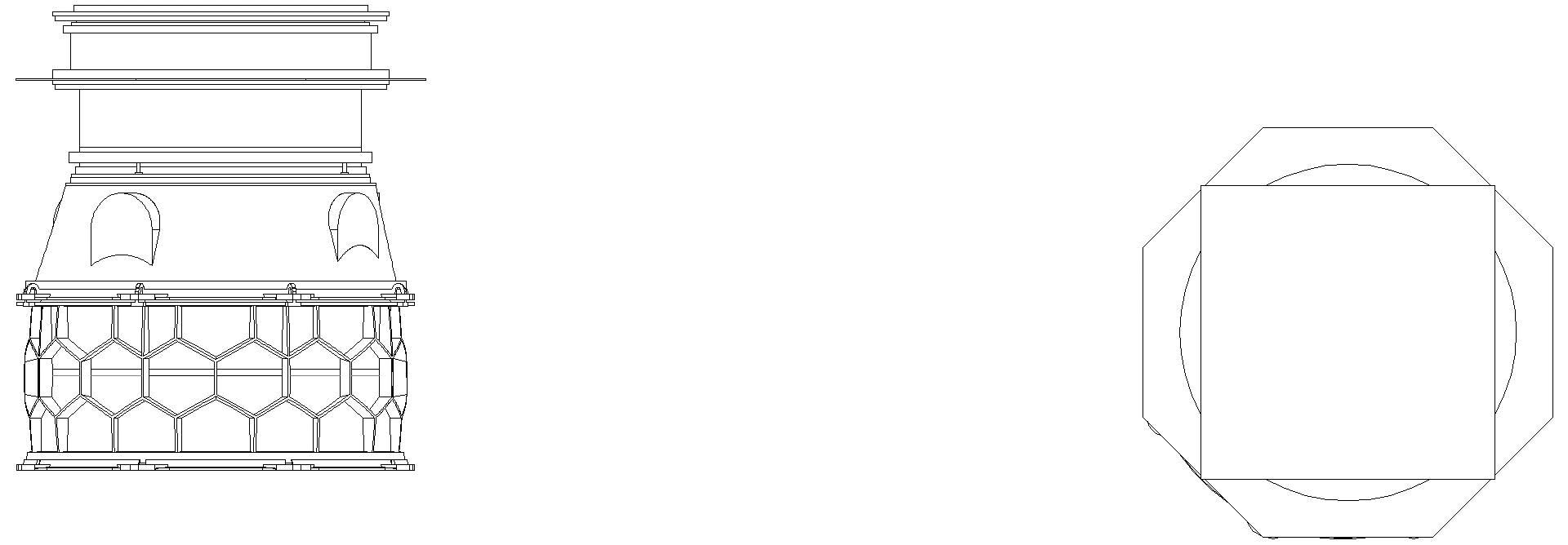 KESSEL-Schachtmodul, H:03,Zugang 800, Kl. A/L 15, ET 1153-1402mm, WU