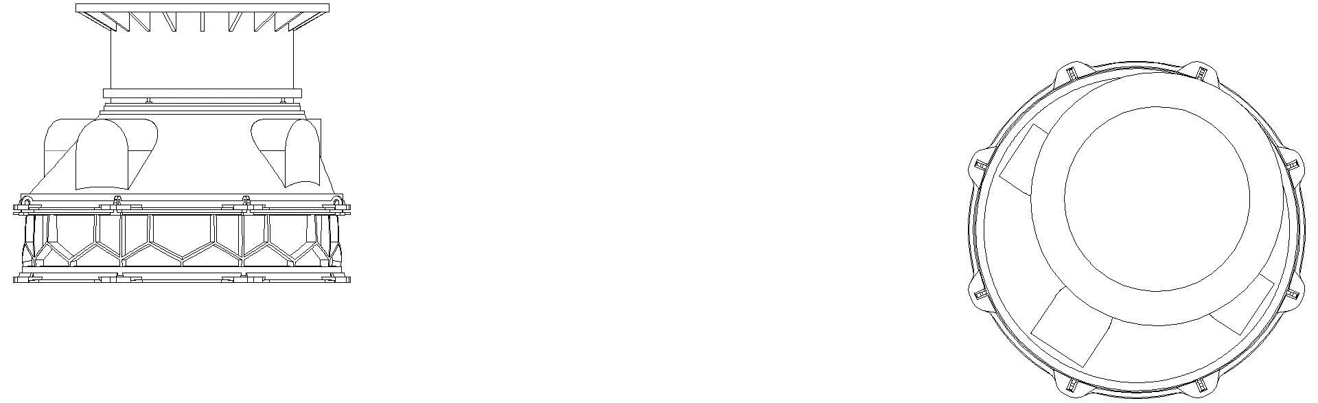 KESSEL-Schachtmodul H:02 Zugang 600 Kl. D, ET 630-879mm