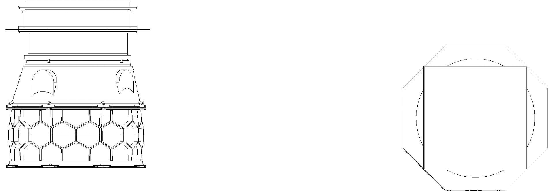 KESSEL-Schachtmodul, H:03,Zugang 800, K3, befliesbar, ET 1168-1417mm, WU