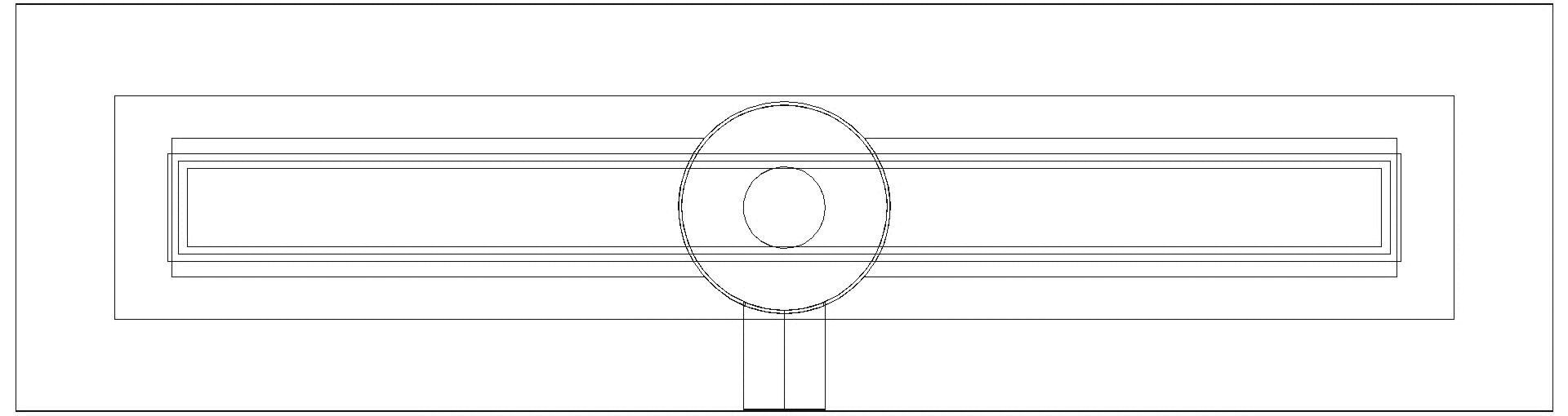 KESSEL Entwässerungstechnik - KESSEL-Duschrinne Linearis Compact L: 750 mm, Auslauf seitlich DN 50, WaD (3D)