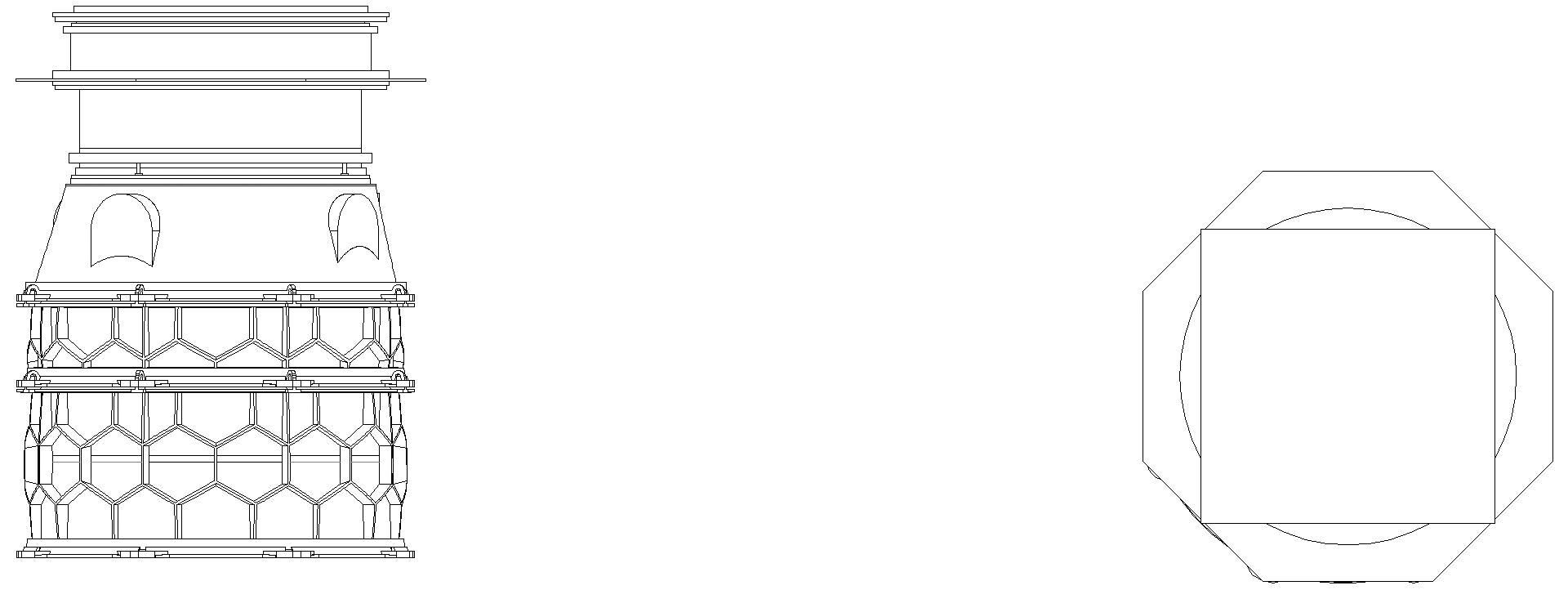 KESSEL-Schachtmodul, H:04,Zugang 800, Kl. A/L 15, ET 1403-1652mm, WU