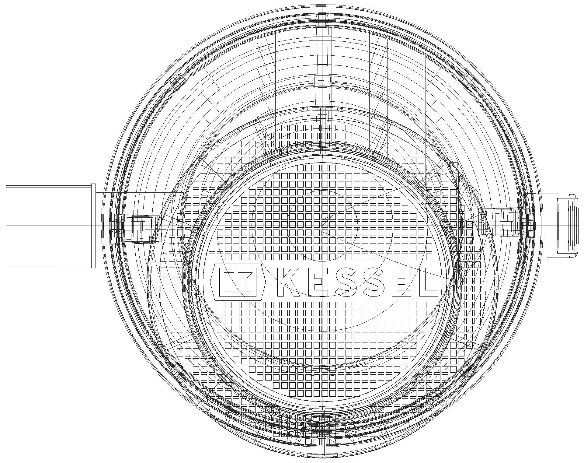 KESSEL Entwässerungstechnik - KESSEL-Probenahmeschacht LW 1000, DN200, Klasse B (3D)