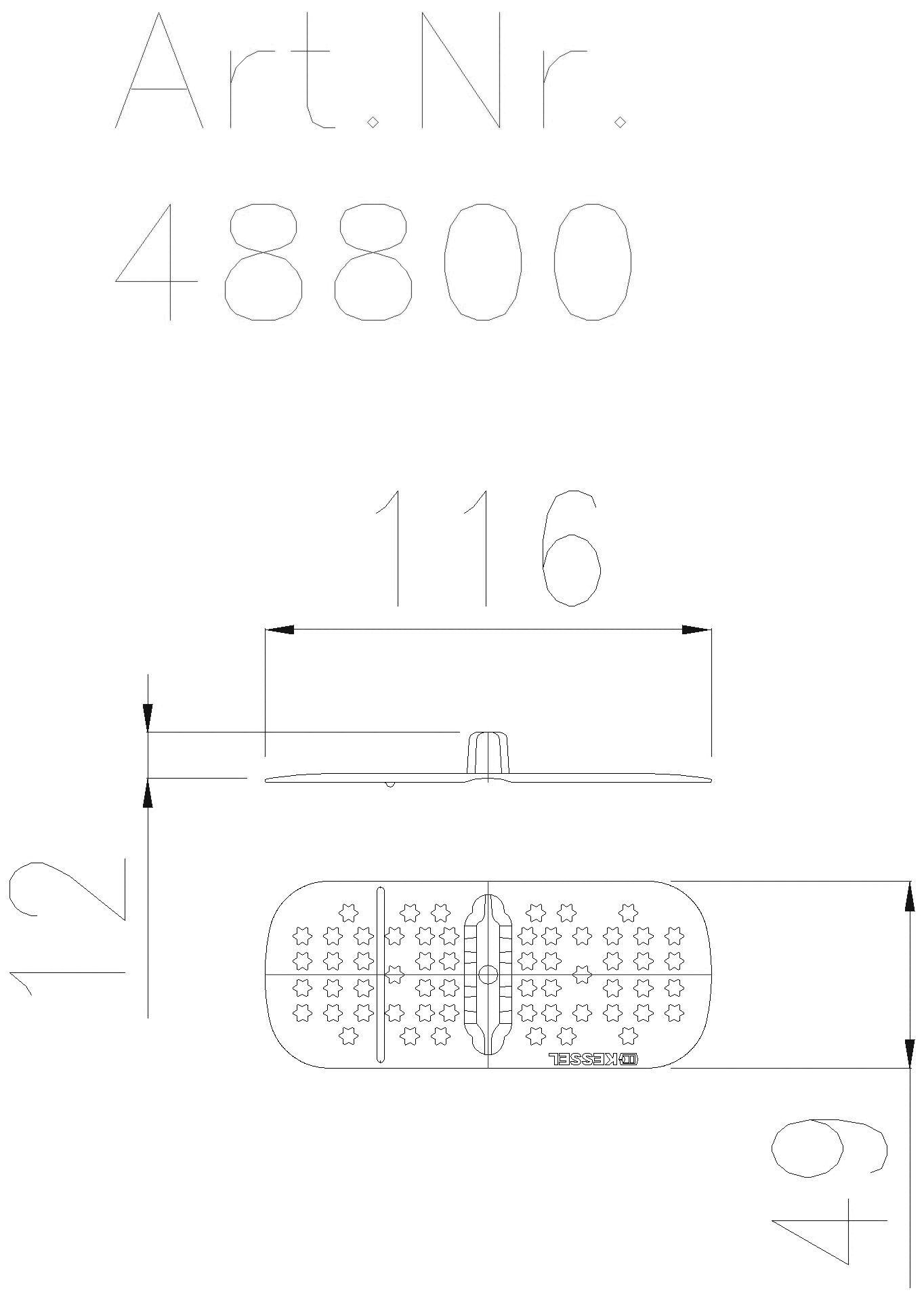 KESSEL-Haarsieb für Duschrinne Linearis Compact
