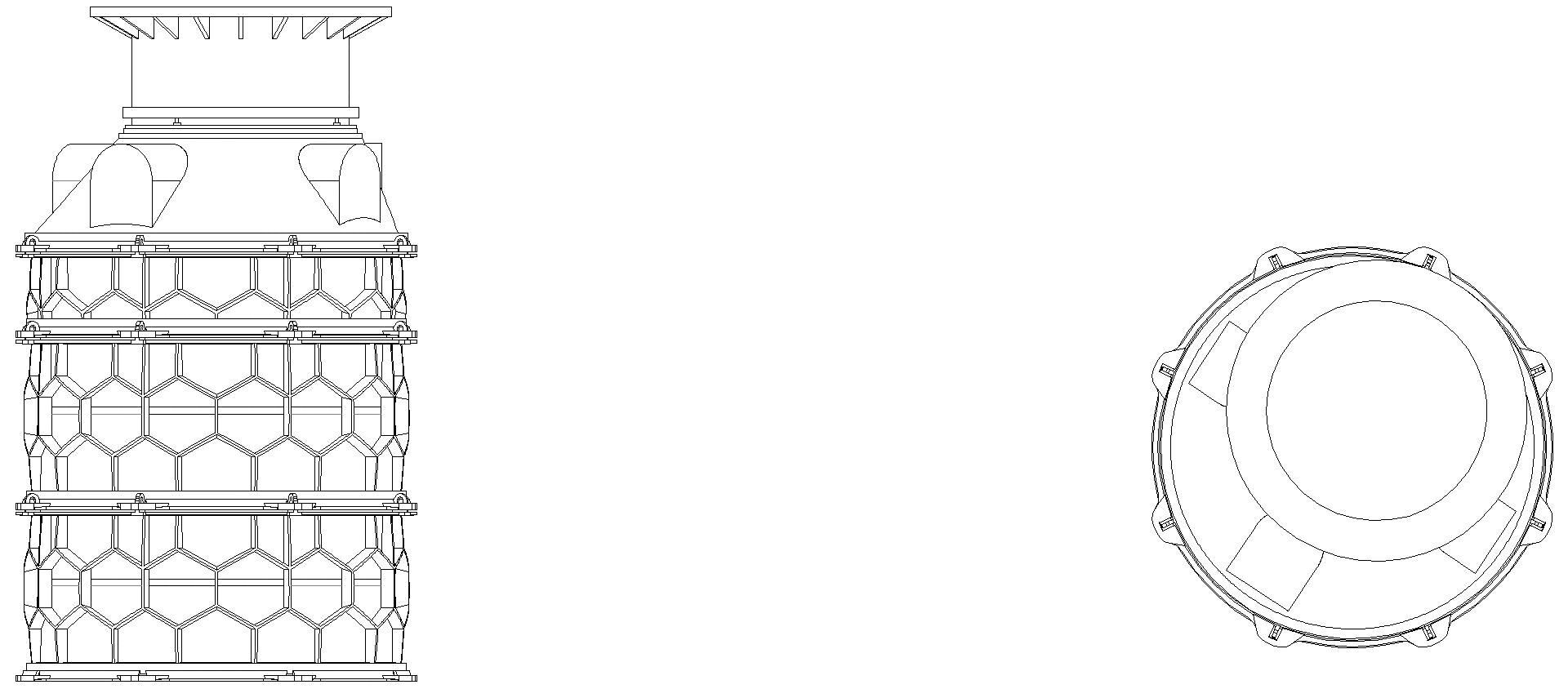 KESSEL-Schachtmodul, H:06,Zugang 600, Kl. D, ET 1630-1879mm