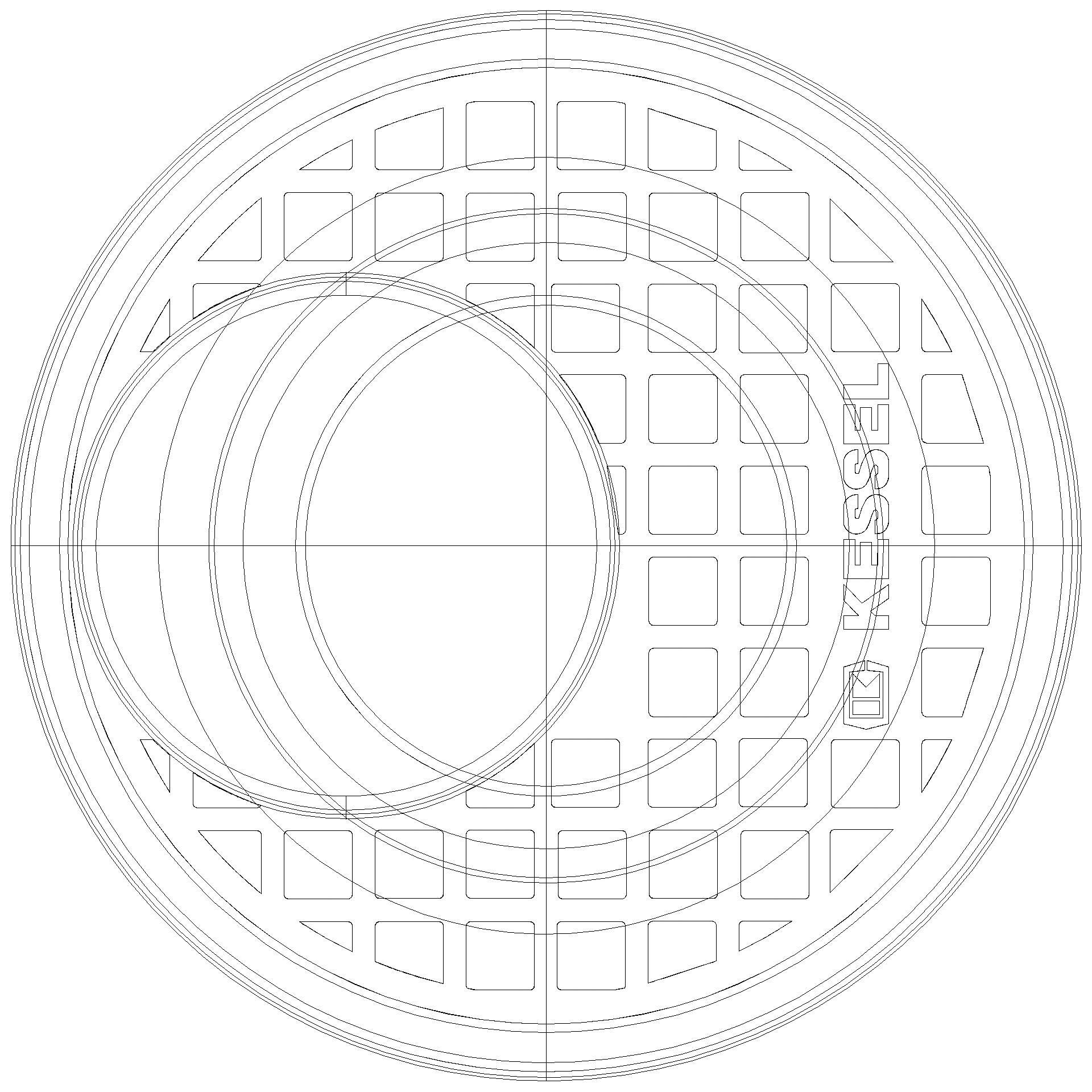 KESSEL-Regenablauf Kunststoff DN100, senkr. (3D)