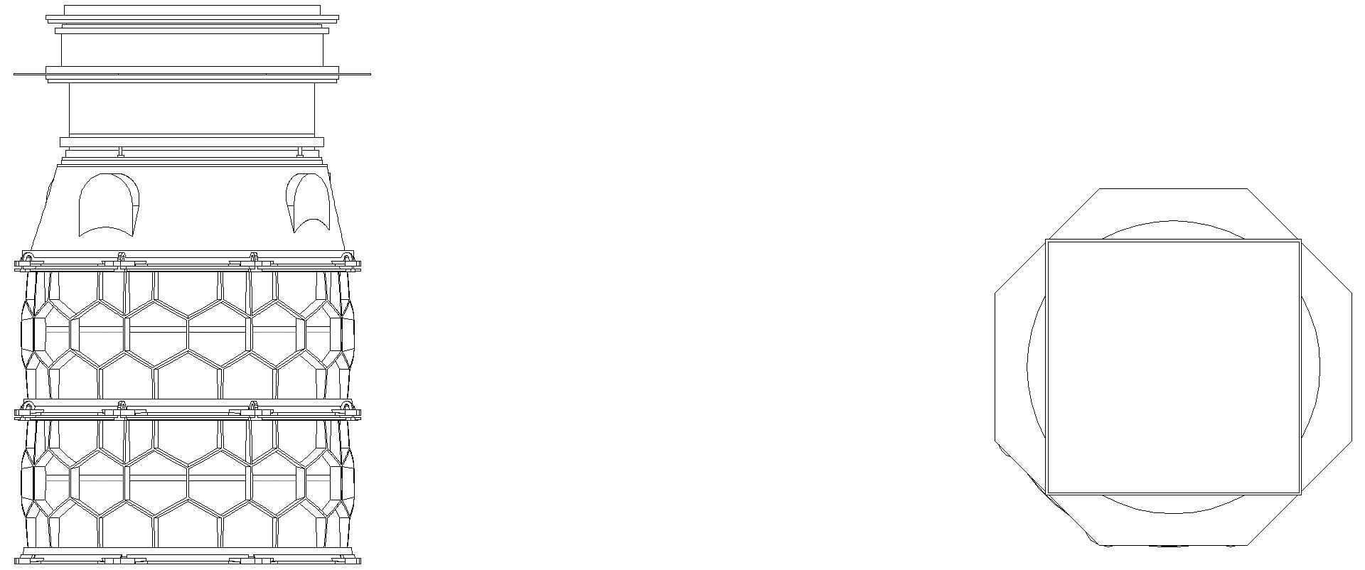 KESSEL-Schachtmodul, H:05,Zugang 800, K3, befliesbar, ET 1668-1917mm, WU