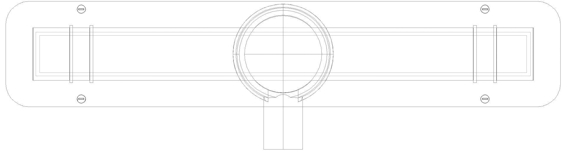 KESSEL-Duschrinne LINEARIS Compact DN50 seitlich, L=650 (3D)