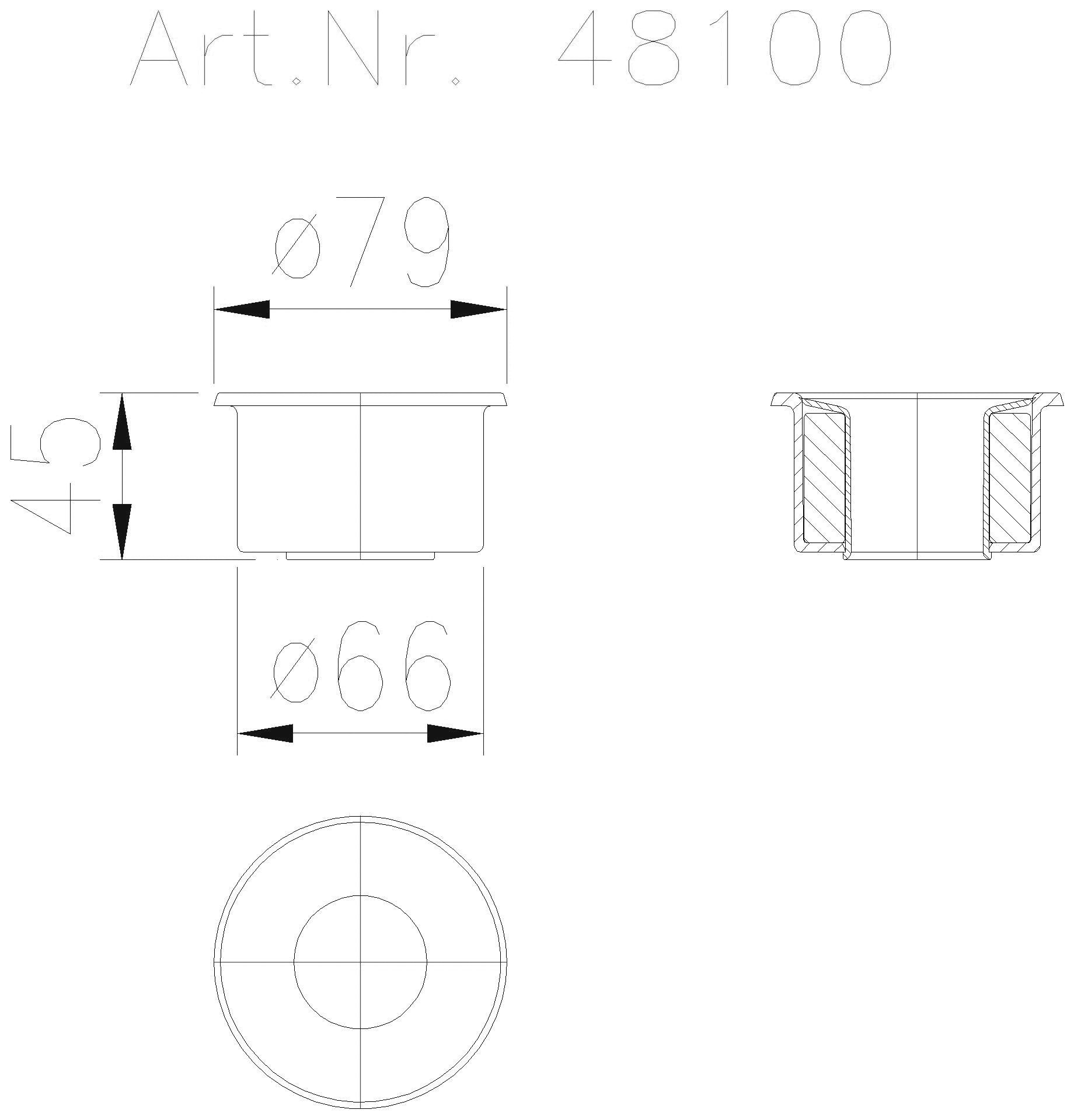 KESSEL-Brandschutzeinsatz Fire-Kit 100, für DN 50, 70, 80