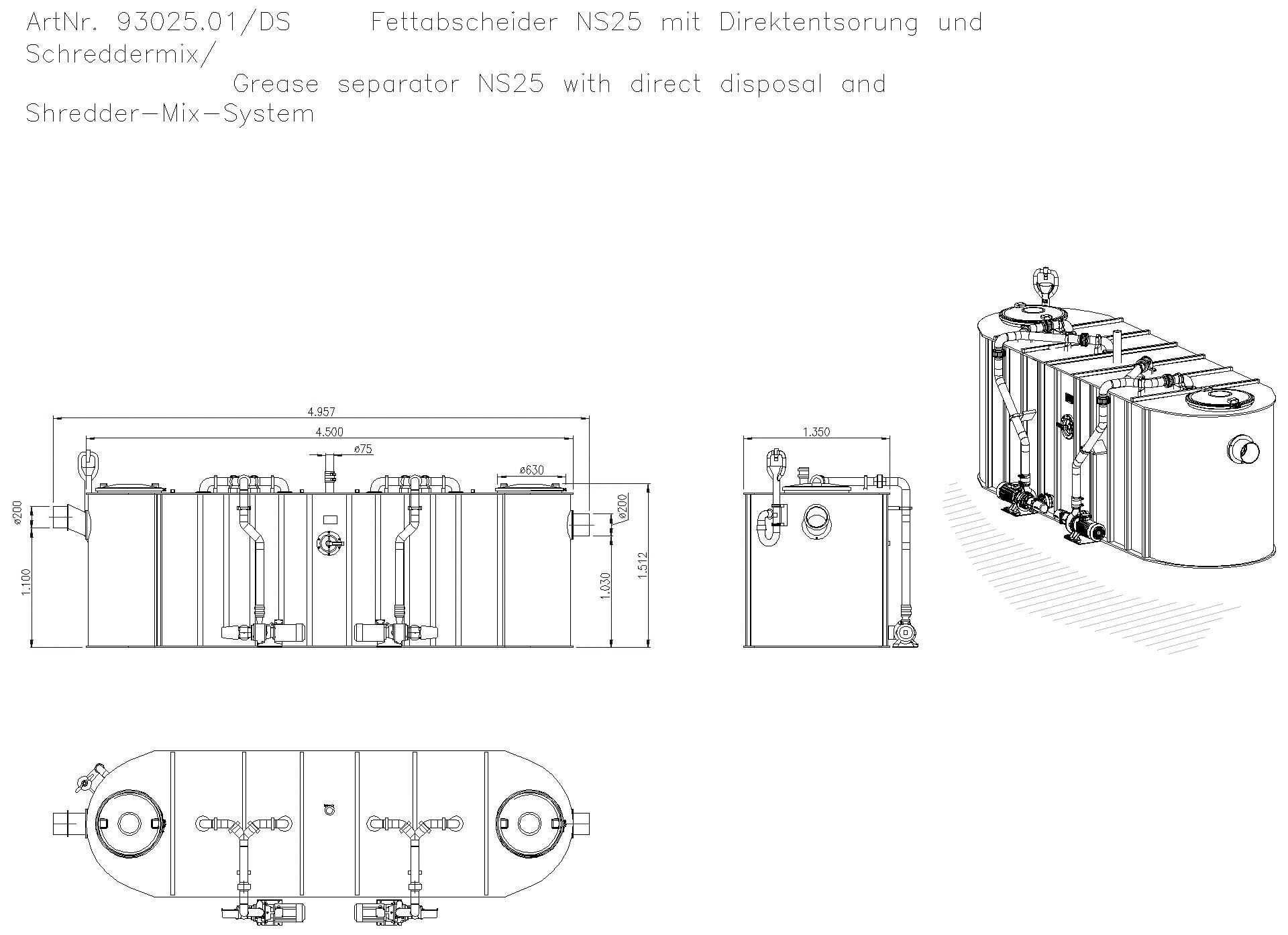 KESSEL-Fettabscheider EasyClean free NS 25, Mix