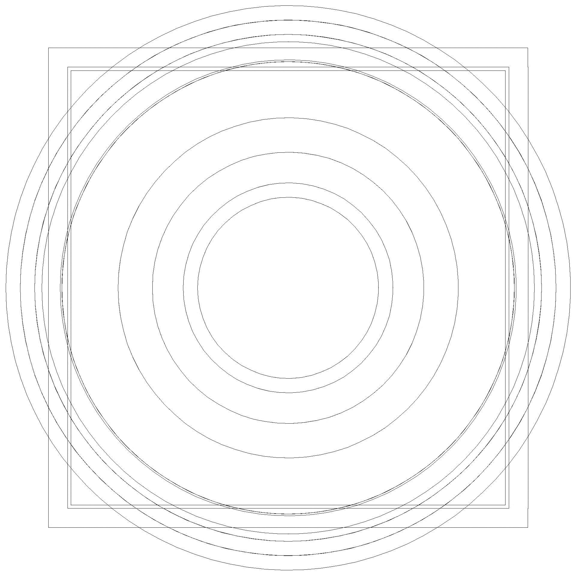 KESSEL-Objektablauf Ecoguss DN 50, senkrecht, Designrost (3D)