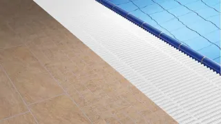 Schwimmbadroste von emco zur Abdeckung von Überflutungsrinnen Schwimmbadroste von emco zur Abdeckung von Überflutungsrinnen