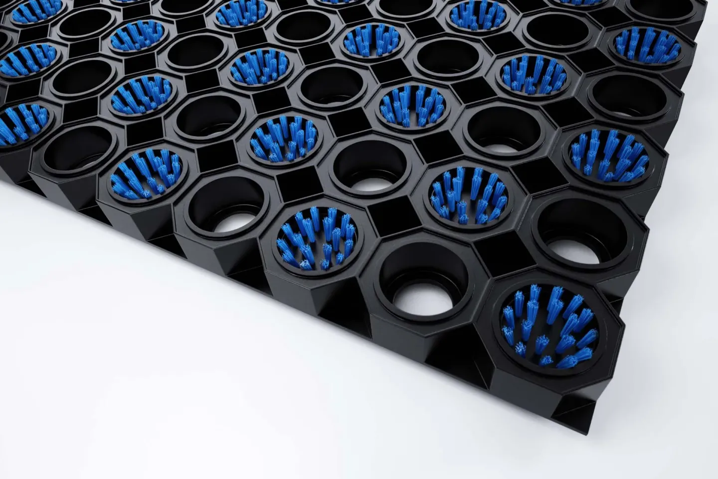 Eingangsmatten Speziallösungen: Taktile Leitsysteme, Design- und  Gummiwabenmatte Eingangsmatten Speziallösungen: Taktile Leitsysteme, Design- und  Gummiwabenmatte