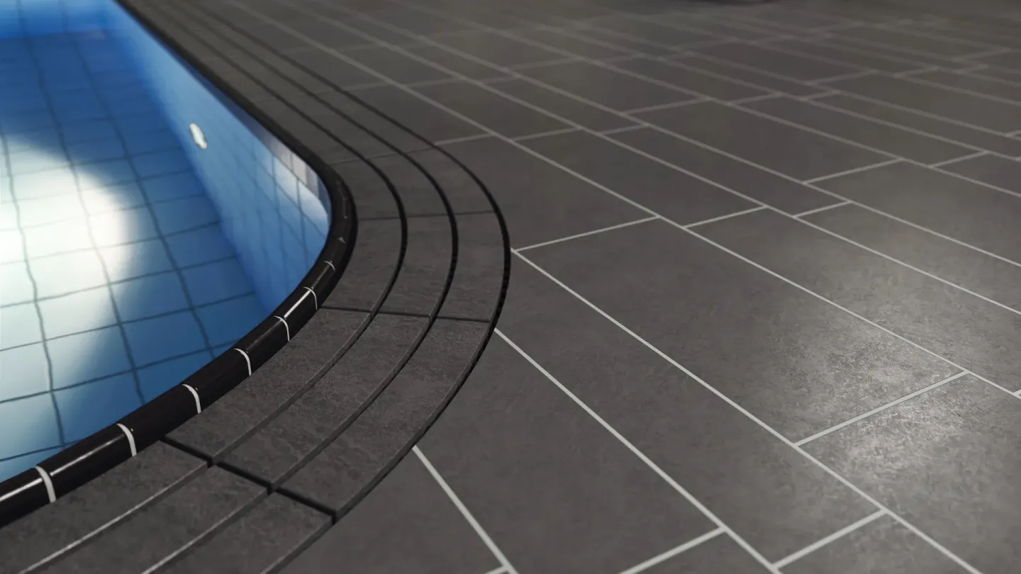 Schwimmbadroste von emco zur Abdeckung von Überflutungsrinnen Schwimmbadroste von emco zur Abdeckung von Überflutungsrinnen