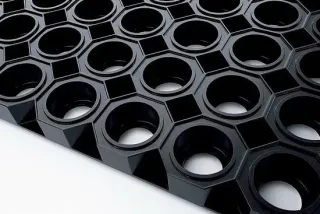 Eingangsmatten Speziallösungen: Taktile Leitsysteme, Design- und  Gummiwabenmatte Eingangsmatten Speziallösungen: Taktile Leitsysteme, Design- und  Gummiwabenmatte