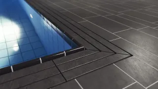 Schwimmbadroste von emco zur Abdeckung von Überflutungsrinnen Schwimmbadroste von emco zur Abdeckung von Überflutungsrinnen