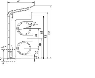 Hans Weitzel Sockelleiste SLF-28