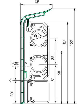 Hans Weitzel Sockelleiste lang SLL