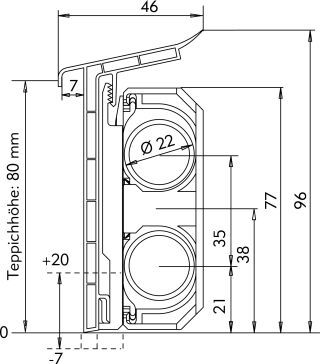Hans Weitzel Teppichsockelleiste SLT