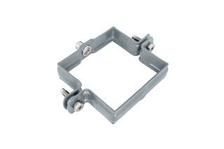 GRÖMO ALUSTAR Fallrohrschelle quadratisch mit Gewindemutter M10