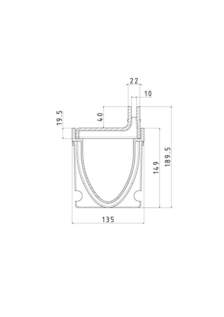 GFK-Rinnen mit Schlitzaufsatz Typ 100VS