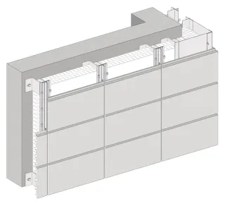 Keramikelemente für die vorgehängte hinterlüftete Keramikfassade Keramikelemente für die vorgehängte hinterlüftete Keramikfassade