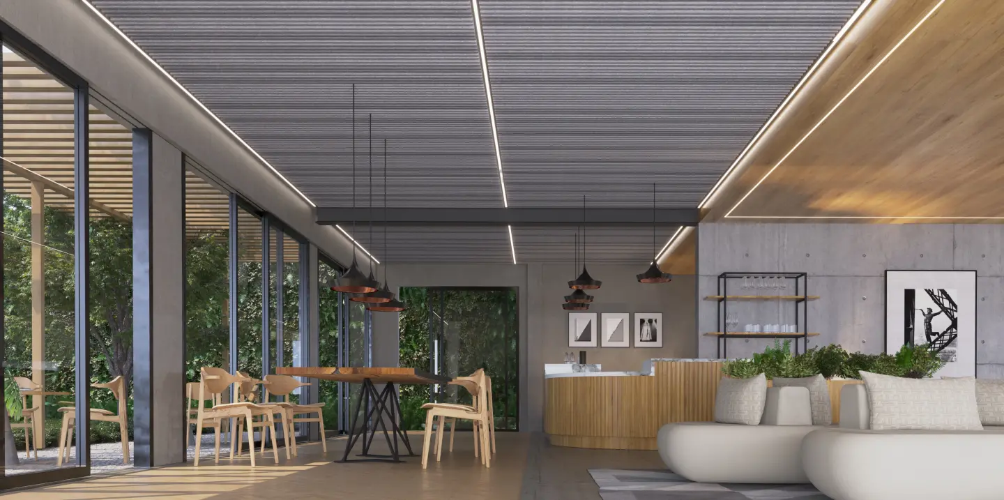 Deckensysteme aus Filz Deckensysteme aus Filz