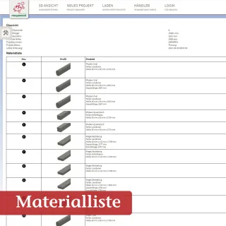 megawood® Zaunkonfigurator für LIMES Sichtschutz- und Zaunsystem megawood® Zaunkonfigurator für LIMES Sichtschutz- und Zaunsystem