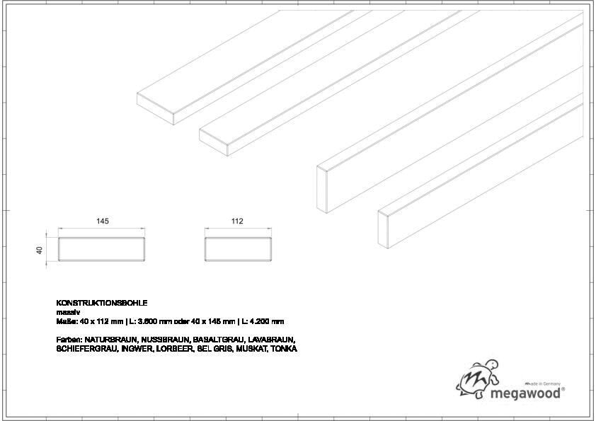 megawood® Konstruktionsholz