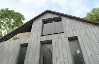 Das megawood® VHF - Fassadensystem |  NATUR-FASER-FASSADE aus GCC Das megawood® VHF - Fassadensystem |  NATUR-FASER-FASSADE aus GCC