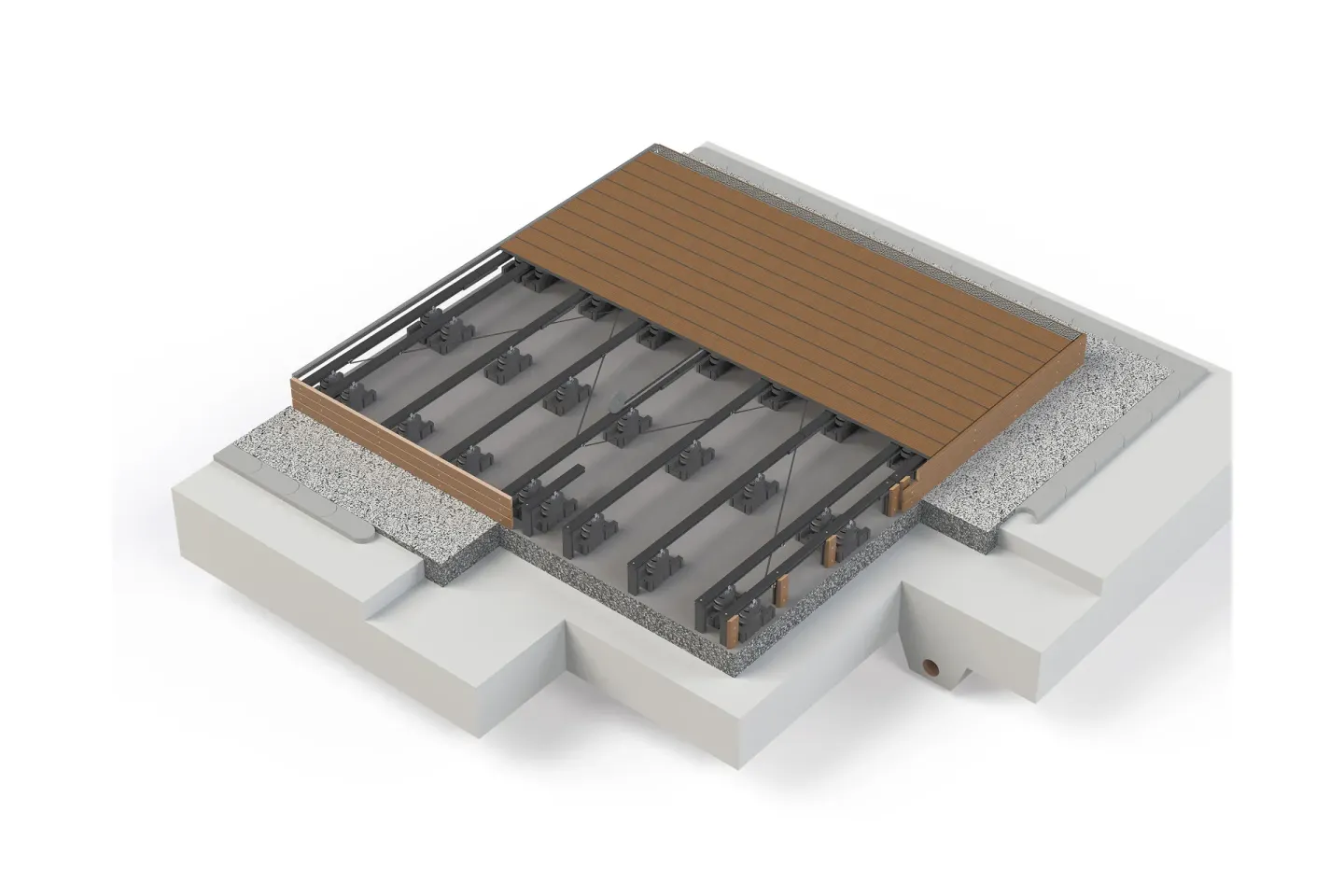 megawood® Unterkonstruktionen für Terrassendielen, Zubehör und Montage megawood® Unterkonstruktionen für Terrassendielen, Zubehör und Montage