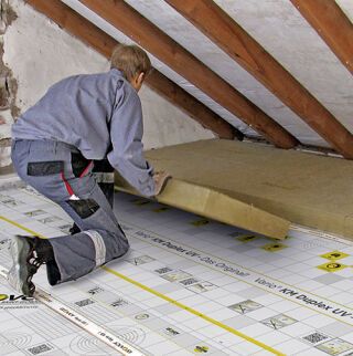 ISOVER Dachboden-Dämmplatte Topdec Loft SAINT-GOBAIN ISOVER - ISOVER Dachboden-Dämmplatte Topdec Loft