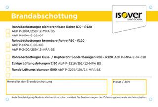 ISOVER Brandschutz Zubehör SAINT-GOBAIN ISOVER - ISOVER Brandschutz Zubehör