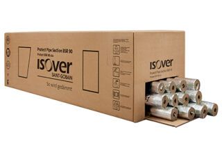 ISOVER Brandschutz-Rohrschale Protect Pipe Section BSR 90 Alu2 SAINT-GOBAIN ISOVER - ISOVER Brandschutz-Rohrschale Protect Pipe Section BSR 90 Alu2