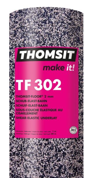 Sika Deutschland - THOMSIT TF 302 THOMSIT-FLOOR® Schub-Elast-Bahn, 2 mm (GTIN: 4083200301722, HAN: 30172)
