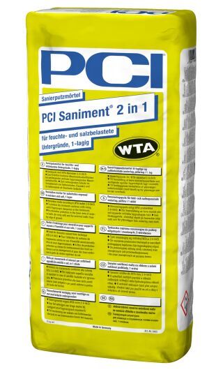 Sika Deutschland - PCI Saniment® 2 in 1 Sanierputzmörtel (GTIN: 4083200064856, HAN: 6485)